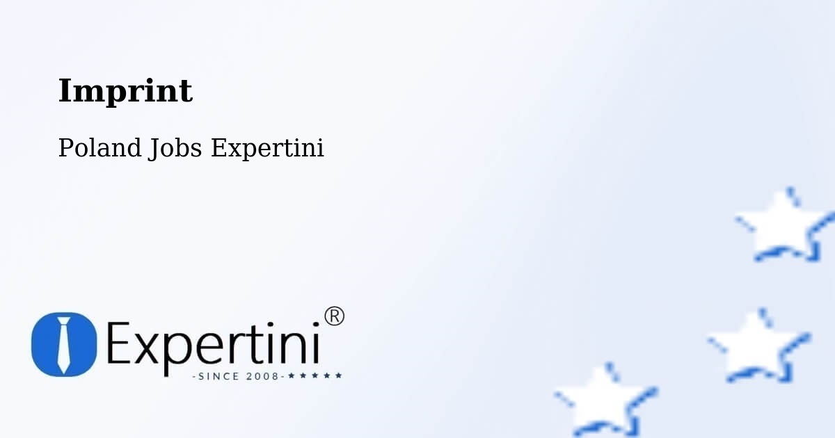 Imprint – Suchań - Poland Jobs Expertini
