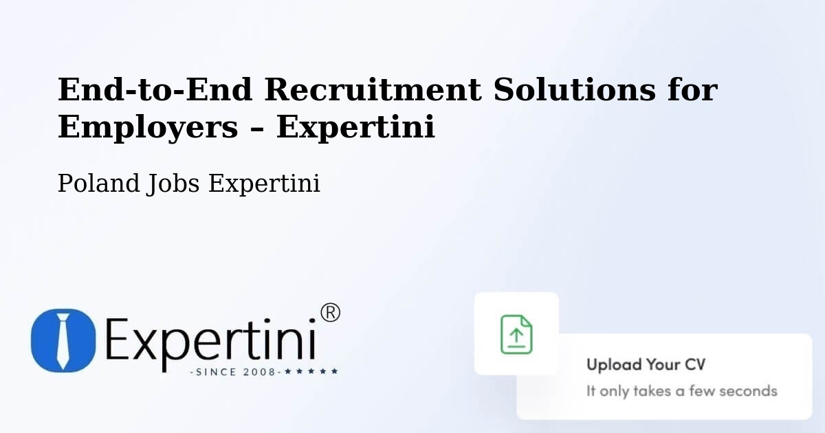 Recruitment Solutions for Employers – Suchań - Suchań, Poland Jobs Expertini